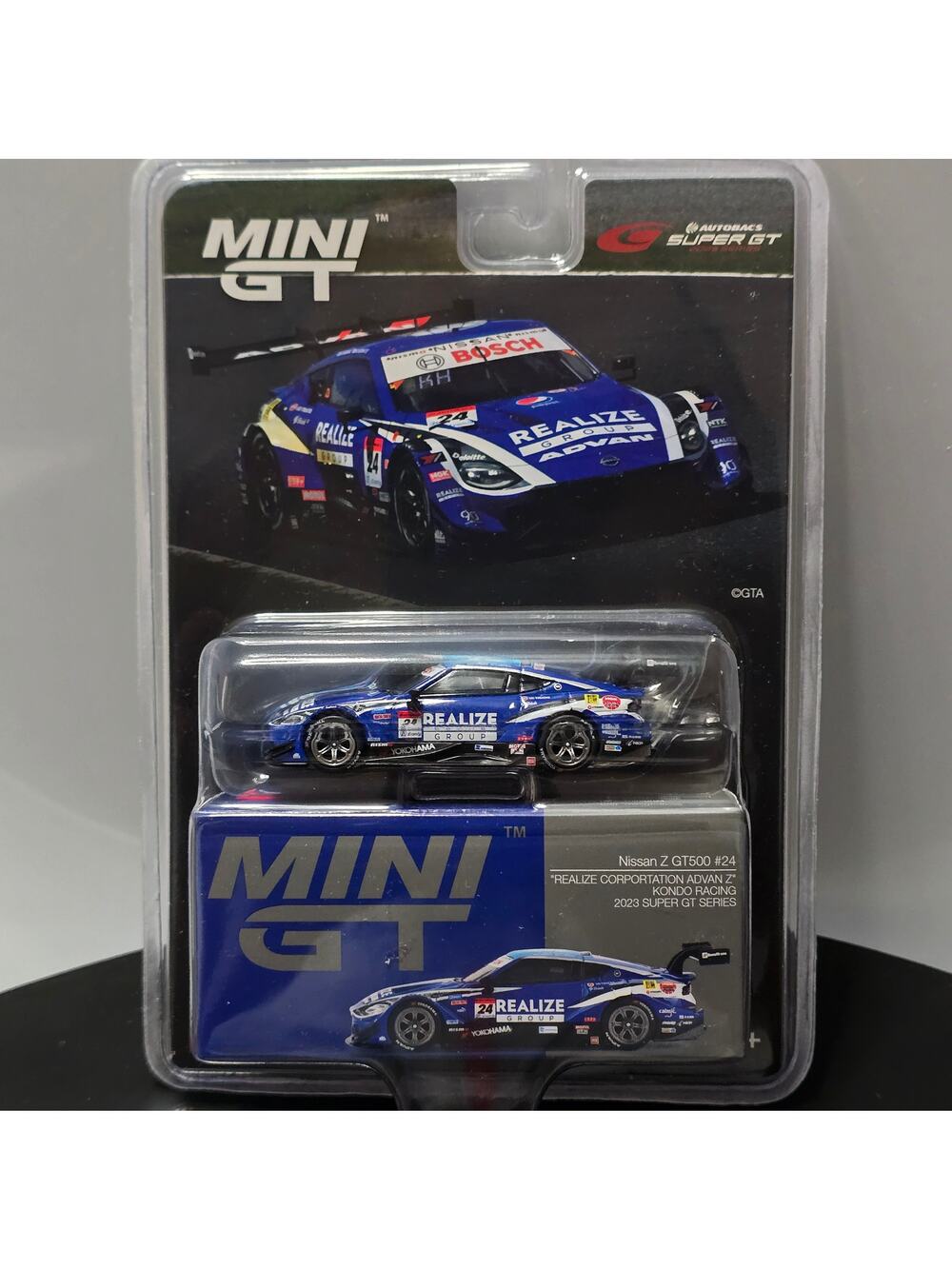 Nissan Z GT500 Realize ADVAN Z Kondo Racing Mini GT 2023 Super GT #850 1:64